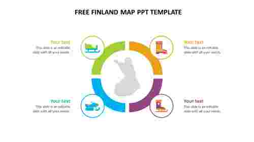 free finland map ppt template
